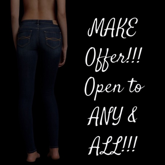 SOLDⓂ️ Abercrombie & Fitch Women’s Perfect Stretch Skinny Jeans Dark Blue 25x31 - Picture 6 of 6